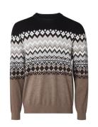 Lexington Clothing Bret Fair Isle Sweater Brun