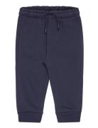 Mango Cotton Jogger-Style Trousers Marinblå