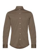 Morris Dressed Jersey Shirt-Slim Fit Khaki Green