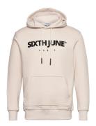 SIXTH JUNE Essentiel Ls Hoodie Kräm