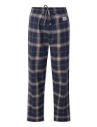 Lexington Home Konrad Organic Cotton Checked Flannel Pajama Pants Blå