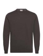 Lindbergh Black 100 % Merino Crew Neck Knit Brun