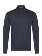 J. Lindeberg Asher Long Sleeve Polo Marinblå