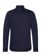 J. Lindeberg Marlon Ls Jersey Slim Shirt Marinblå