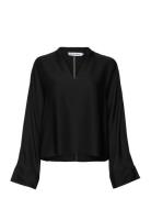 Ahlvar Gallery Nina V-Neck Blouse Svart