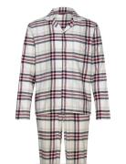 Tommy Hilfiger Ls Flannel Pj Shirt Set Beige