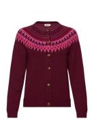 Jumperfabriken Joelle Cotton Cardigan Burgundy