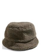 Pieces Pcsulla Teddy Bucket Hat Khaki Green