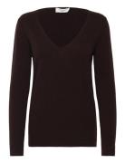 Rosemunde Wool & Cashmere V-Neck Brun