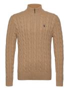 Polo Ralph Lauren Cable-Knit Cotton Sweater Beige