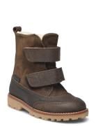 ANGULUS Boots - Flat - With Velcro Brun