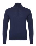 Hackett London Cotton Cashmere Hzip Marinblå