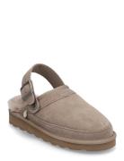 Rosemunde Rhbrisbane Shearling Buckle Slipper Beige