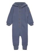 Mikk-line Wool Baby Suit W. Hood Blå