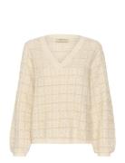 Cream Crbilo Knit Blouse Beige