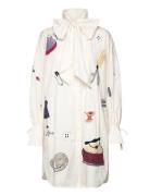 Stella Nova Embroidered Shirt Dress Vit