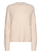 Calvin Klein Boucle Rib C-Nk Relaxed Sweater Kräm