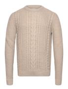 Jack & J S Jjcraig Knit Crew Neck Aw24 Kräm