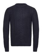 Jack & J S Jjcraig Knit Crew Neck Aw24 Marinblå