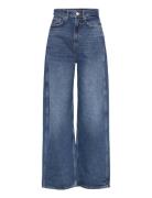 Mango High-Waist Balloon Jeans Blå