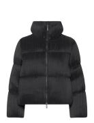 French Connection Dinara Crinkle Puffer Svart