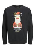 Jack & J S Jjxmas Jolly Sweat Crew Neck Svart