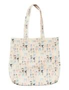 Maanesten Canvas Totebag Cute Bows Kräm