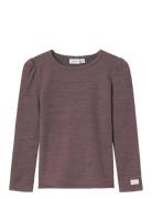 Name It Nmfwyla Wo/Vi Ls Top Burgundy