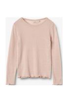 Wheat Wool Silk T-Shirt L/S Alli Rosa