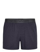 Emporio Armani Men's Knit Boxer Marinblå