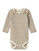 Lil'Atelier Nbmgeo Aso Ls Slim Body Lil Beige