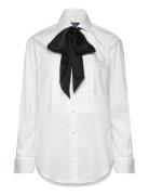 Polo Ralph Lauren Classic Fit Necktie Tuxedo Shirt Vit