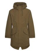 Timberland Water Resistant Fishtail Parka Dark Olive Khaki Green