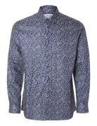 Selected Homme Slhslim-Ethan Shirt Ls Aop Noos Blå