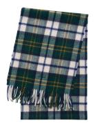 GANT Herringb Check Wool Woven Scarf Grön