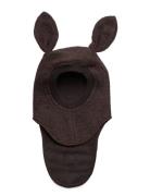 Huttelihut Balaclava Ears Wool Brun