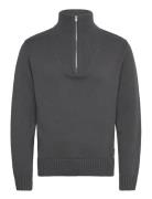 Jack & J S Jorfrederiksberg Knit Half Zip Grå