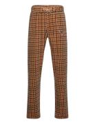 Mini Rodini Dog Houndstooth Aop Velour Trousers Brun