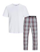 Jack & J S Jacluca Ss Tee And Woven Pants Giftbox Vit