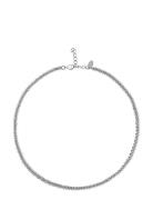 Caroline Svedbom Gemma Necklace Rhodium Silver