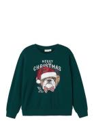 Name It Nkmvismas Ls Nreg Sweat Bru Grön