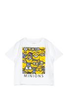 Name It Nmmjule Minions Nreg Ss Top Box Sky Vit