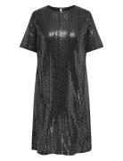 ONLY Carmakoma Carlolina Ss A-Shape Blk Dress Jrs Svart