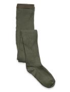 Mp Denmark Wool Rib Tights Khaki Green