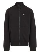 Calvin Klein Monogram Mini Badge Zip-Through Svart