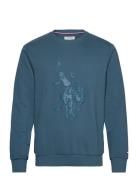 U.S. Polo Assn. Kenni Reg Cw Uspa M Sweat Blå