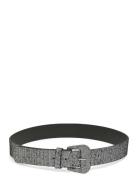 Pieces Pcrimmi Glitter Waist Belt Silver