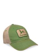 American Needle St Washed Logo Mens Cap Ivory - Dark Green John Deere ...