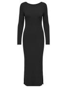 ONLY Onlkatia Ls Maxi Boatn Dress Cc Knt Svart