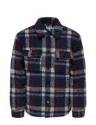 ONLY & SONS Onsgio Lf Check Padded Jacket Otw Marinblå